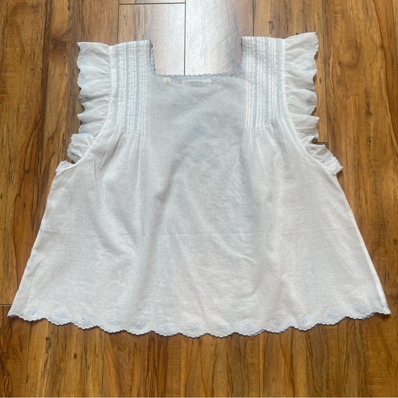 Doen White Ruffle Sleeve Blouse - Picture 11 of 14